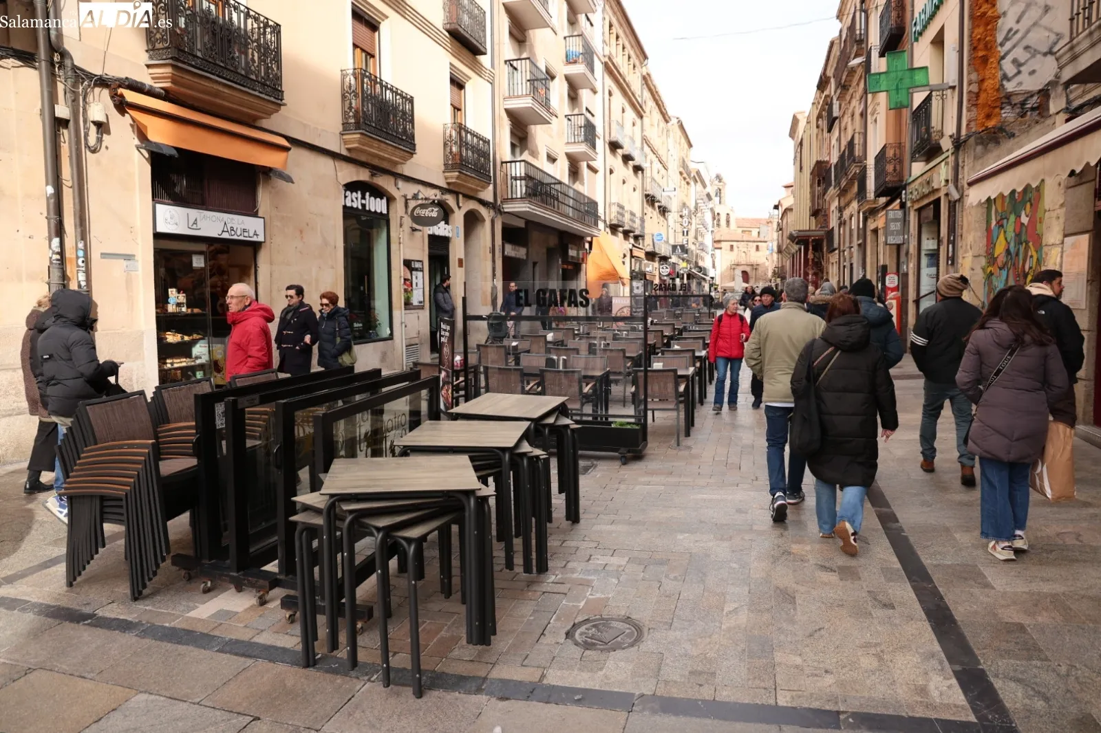 Ambiente en Salamanca, a la espera de la borrasca 'Herminia' | Fotos: David Sañudo