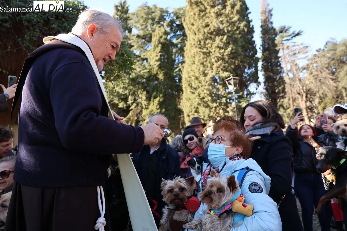 Tradicional bendición de los animales en el parque de San Francisco. Foto de David Sañudo