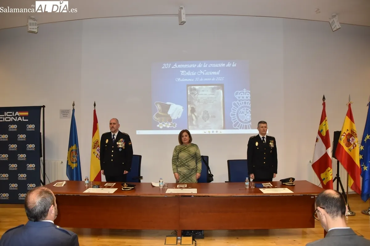 Celebración de la Policía Nacional en Salamanca 