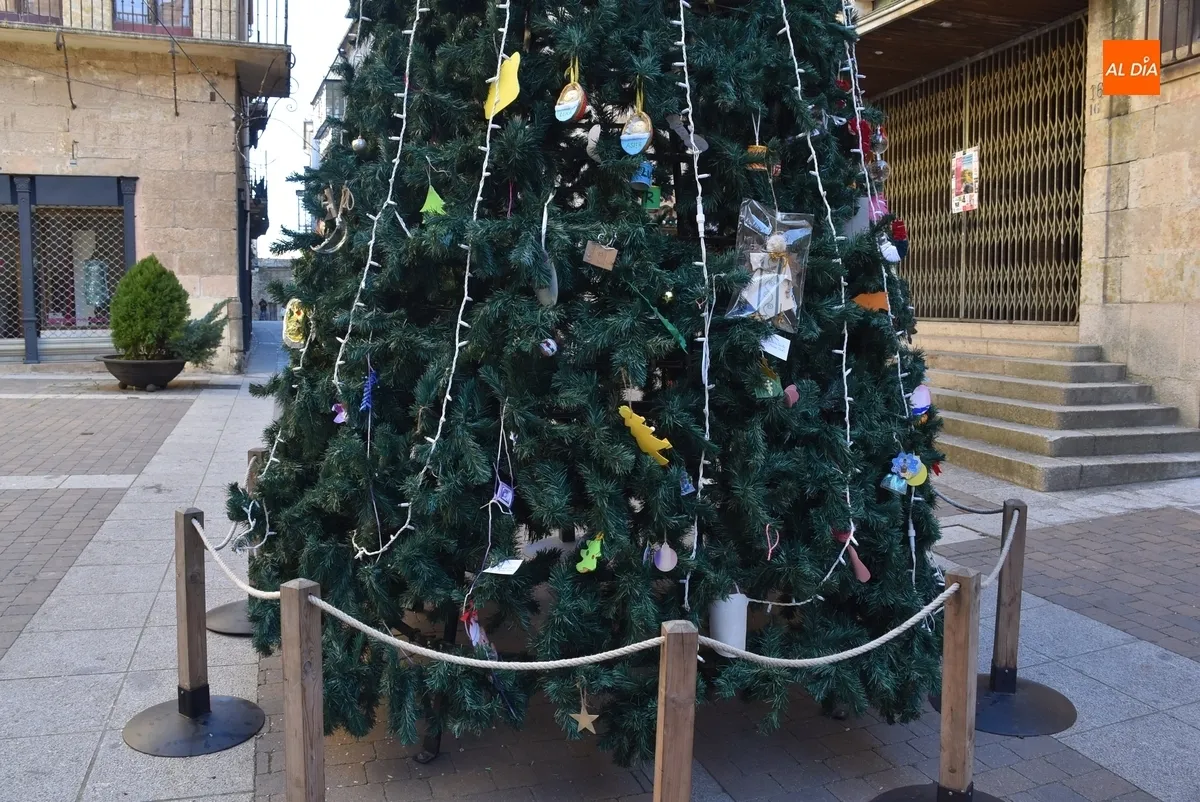 Foto 5 - Retirado el &aacute;rbol de la calle Madrid, que ha ido sufriendo sustracciones de adornos