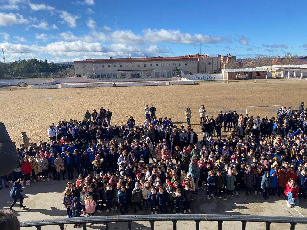 Día de la Paz en el colegio Maristas de Salamanca