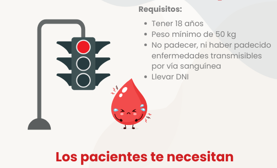 Necesidad urgente de A- en la sesión de donación prevista para este jueves