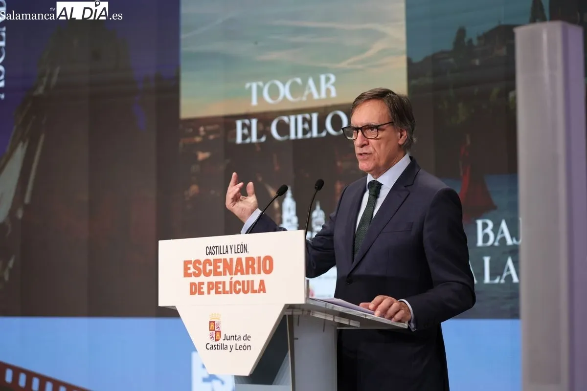 Presentación en Fitur de la oferta turística de la ciudad de Salamanca, a cargo del alcalde Carlos García Carbayo. Foto de David Sañudo