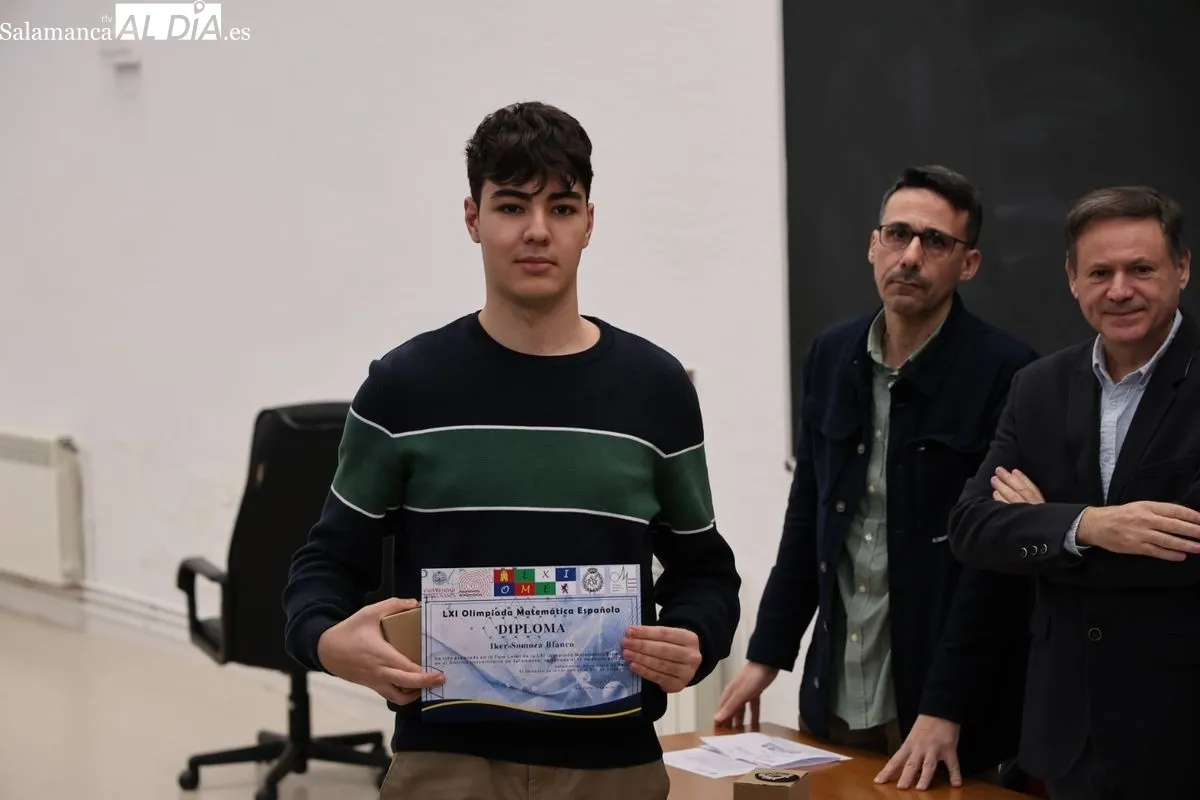 Entrega de premios de la Olimpiada Matemática en la Facultad de Ciencias de la Universidad de Salamanca. Fotos: David Sañudo