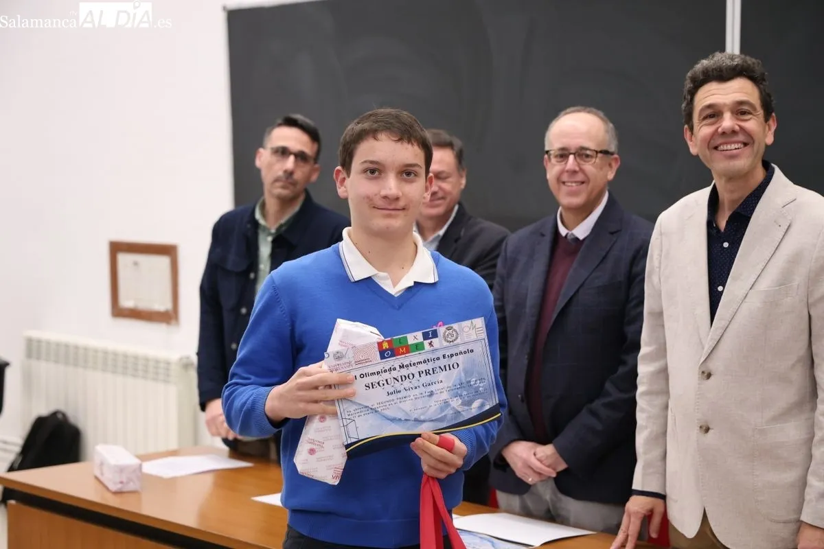 Entrega de premios de la Olimpiada Matemática en la Facultad de Ciencias de la Universidad de Salamanca. Fotos: David Sañudo