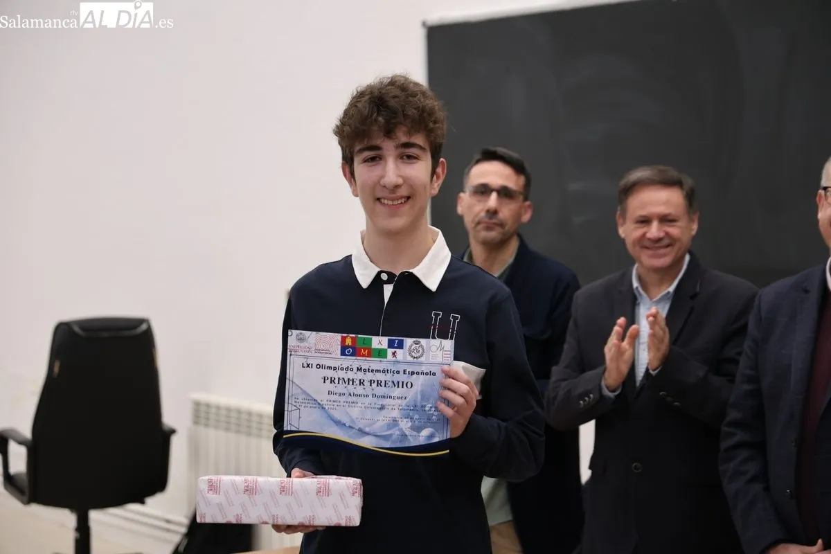 Entrega de premios de la Olimpiada Matemática en la Facultad de Ciencias de la Universidad de Salamanca. Fotos: David Sañudo