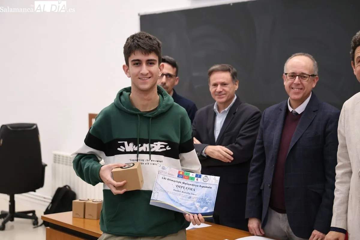 Entrega de premios de la Olimpiada Matemática en la Facultad de Ciencias de la Universidad de Salamanca. Fotos: David Sañudo