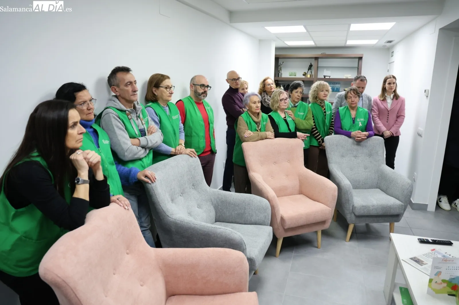 Inauguración del primer espacio de respiro para familiares de la AECC en Salamanca. Fotos: David Sañudo