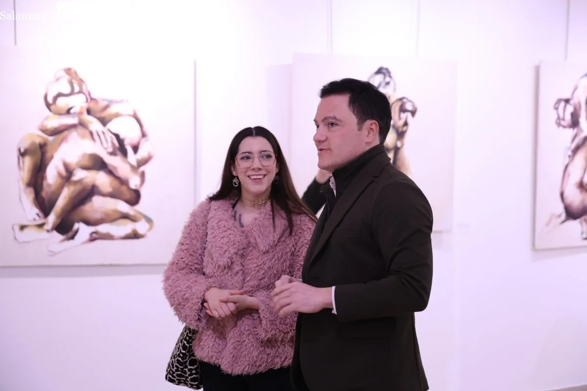 Inauguración de la exposición ‘Nudos y desnudos’ de la artista Silvia Monasterio en Espacio Joven. Fotos: David Sañudo
