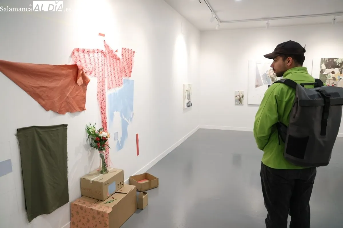 Exposición 'El desván' en la Salaseis de la Facultad de Bellas Artes de la Universidad de Salamanca. Foto de David Sañudo