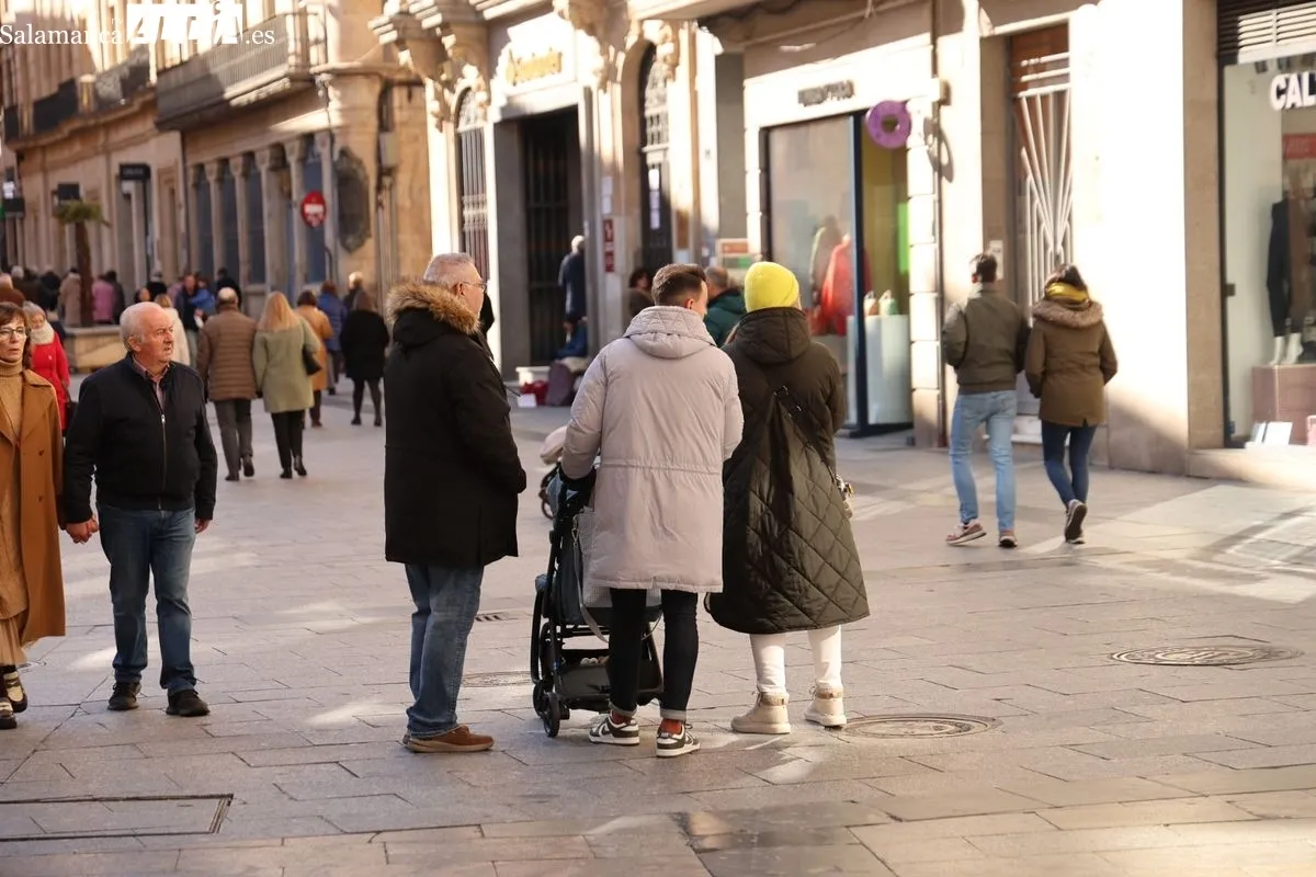 Ambiente en el centro de la ciudad en la mañana de este domingo, 19 de enero. Fotos: David Sañudo