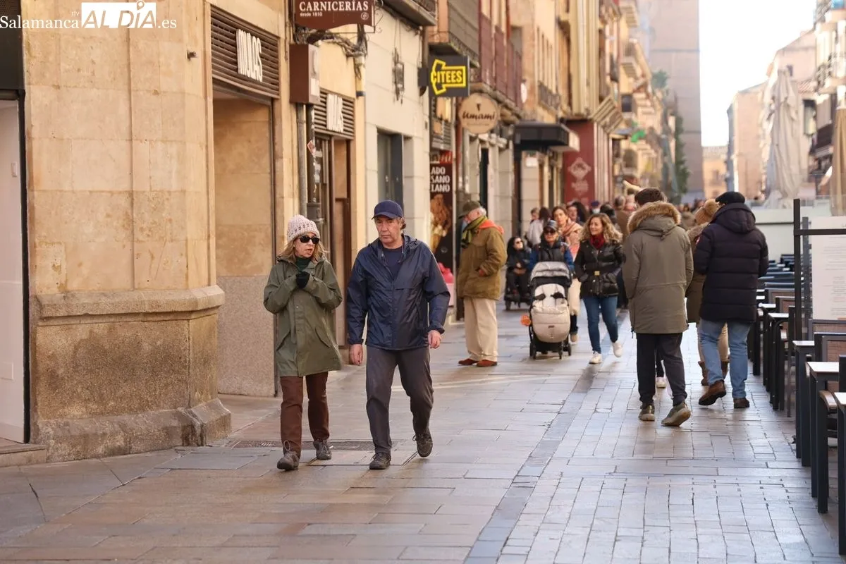 Ambiente en el centro de la ciudad en la mañana de este domingo, 19 de enero. Fotos: David Sañudo