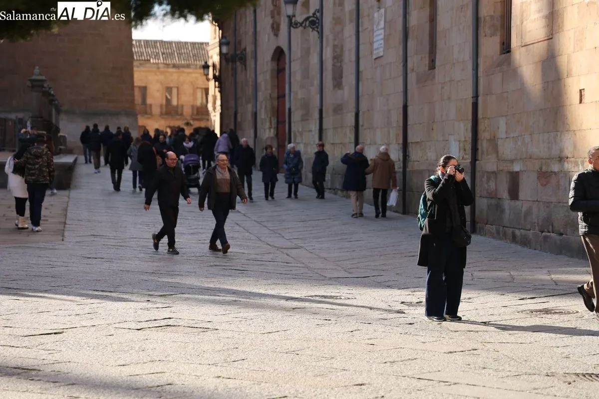 Ambiente en el centro de la ciudad en la mañana de este domingo, 19 de enero. Fotos: David Sañudo