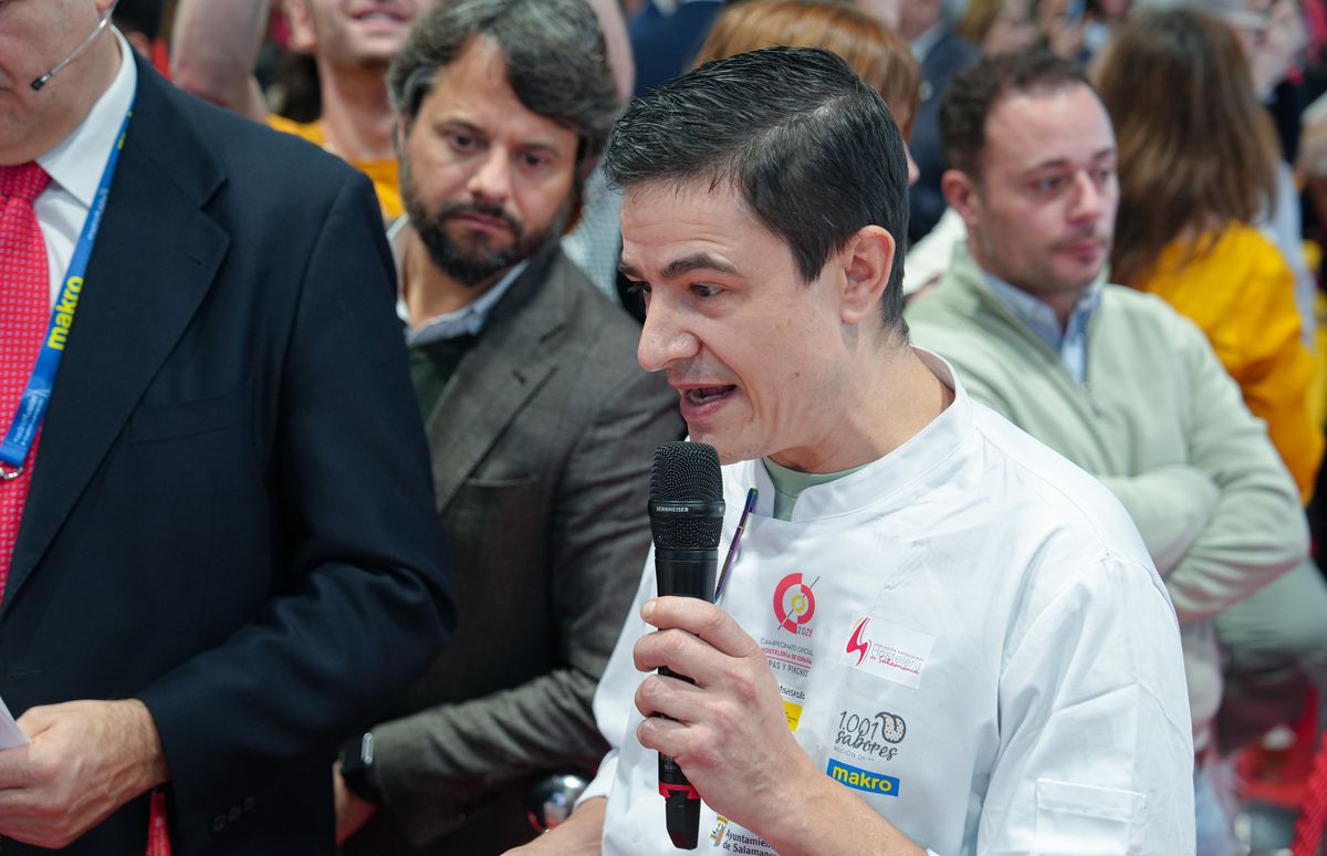 El salmantino Héctor Carabias, en la final del Concurso Mejor Tapa/Pincho de España