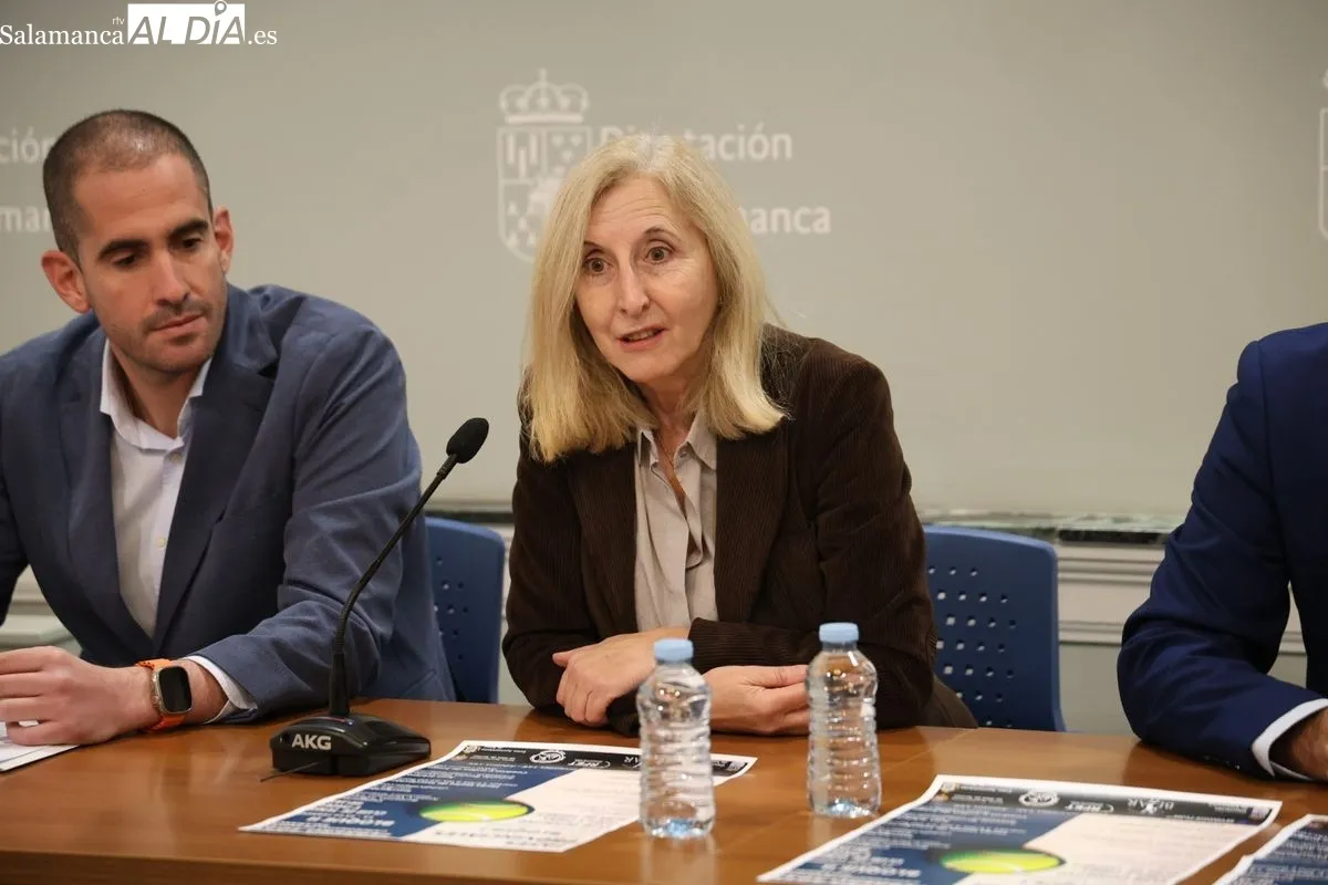 Presentación en la Diputación de Salamanca de la Fase Provincial de Tenis que acogerán Alba de Tormes y Béjar. Foto de David Sañudo