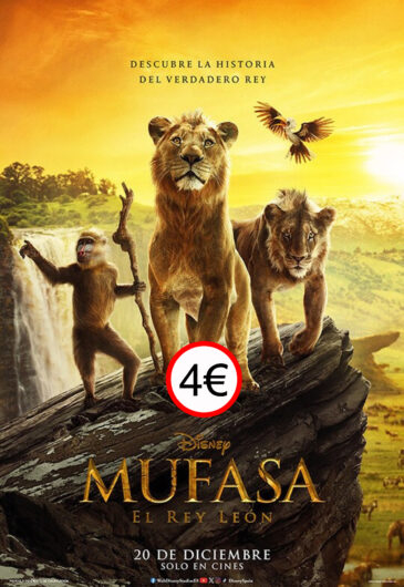 El Cine Juventud ofrecerá desde el sábado más ‘Mufasa’ y ‘Vivir el momento’