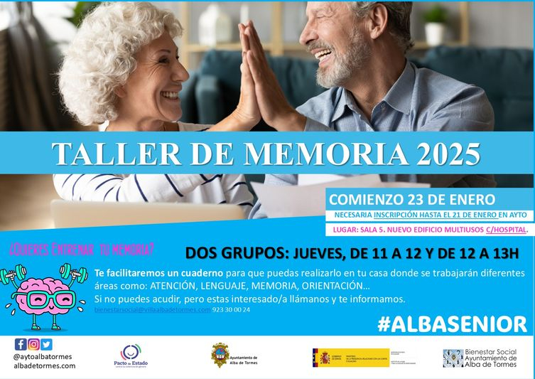 Alba de Tormes lanza una nueva edición del Taller de Memoria