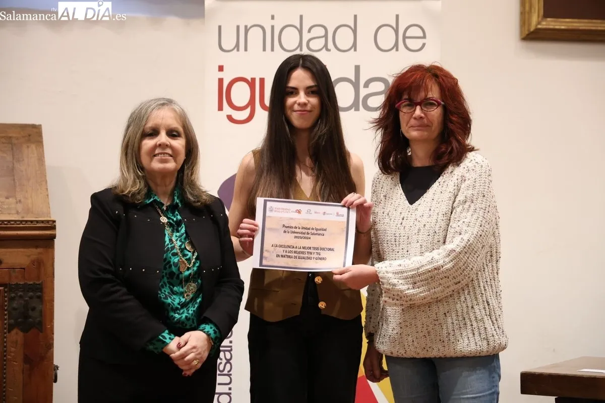 Entrega de los Premios de la Unidad de Igualdad de la Universidad de Salamanca. Foto de David Sañudo
