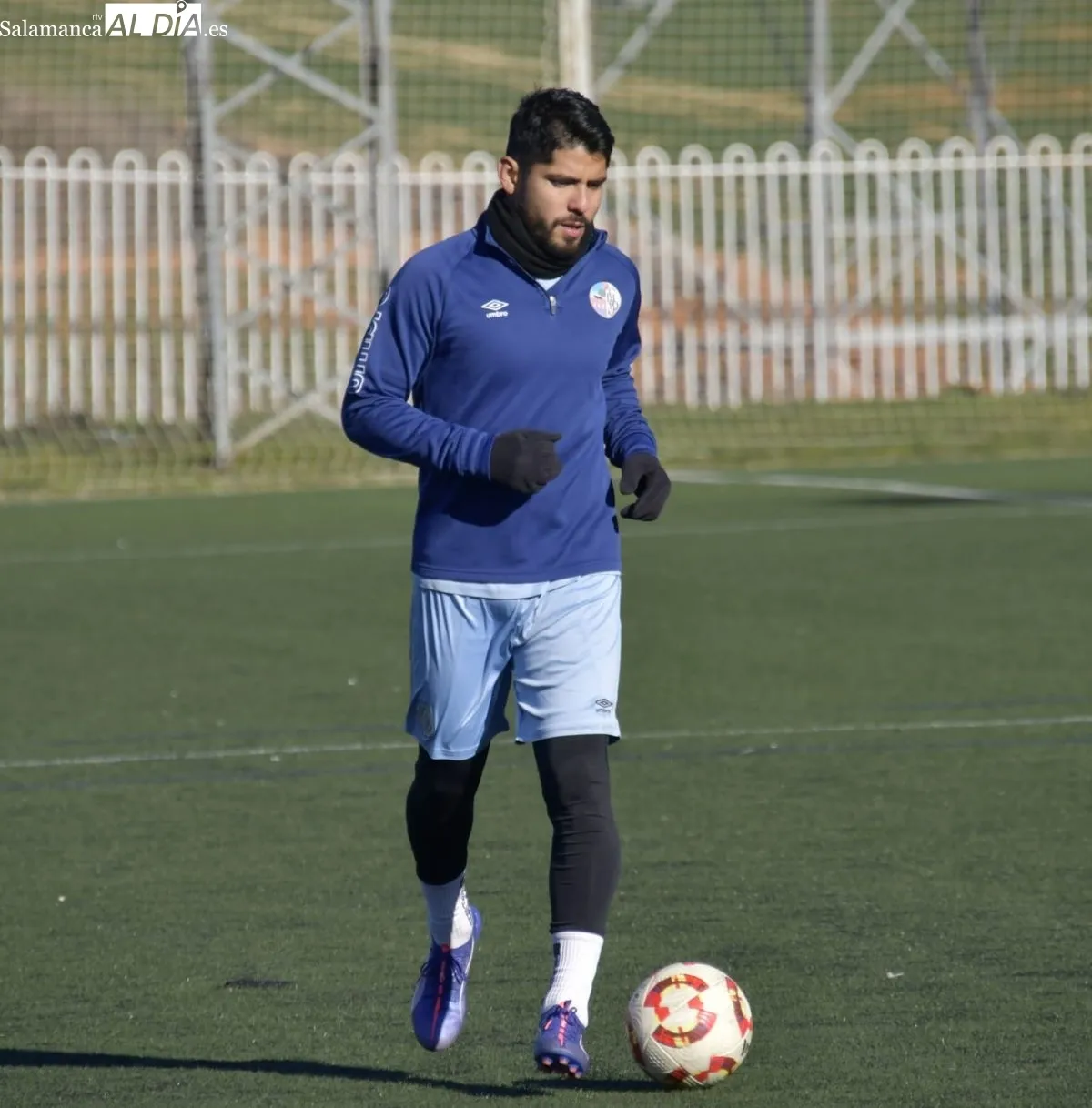 Entrenamiento del Salamanca UDS, esta mañana, en el Tori