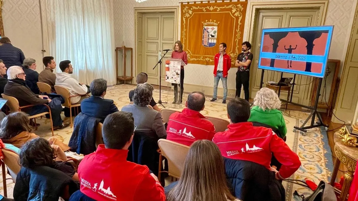 Presentación de la Media Maratón Ciudad de Salamanca en el Ayuntamiento