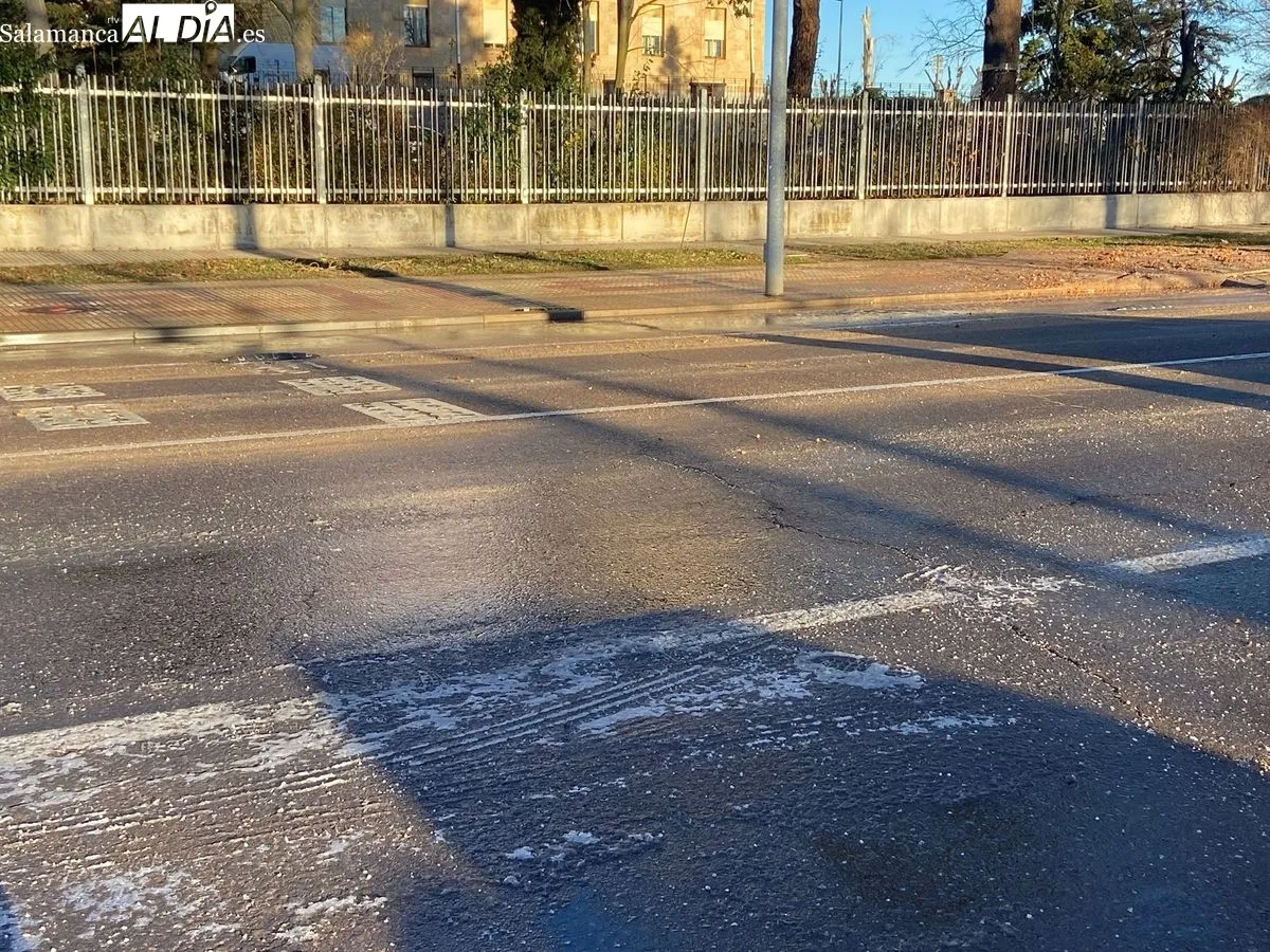 Reventón en la avenida de San Agustín. Foto de Vanesa Martins