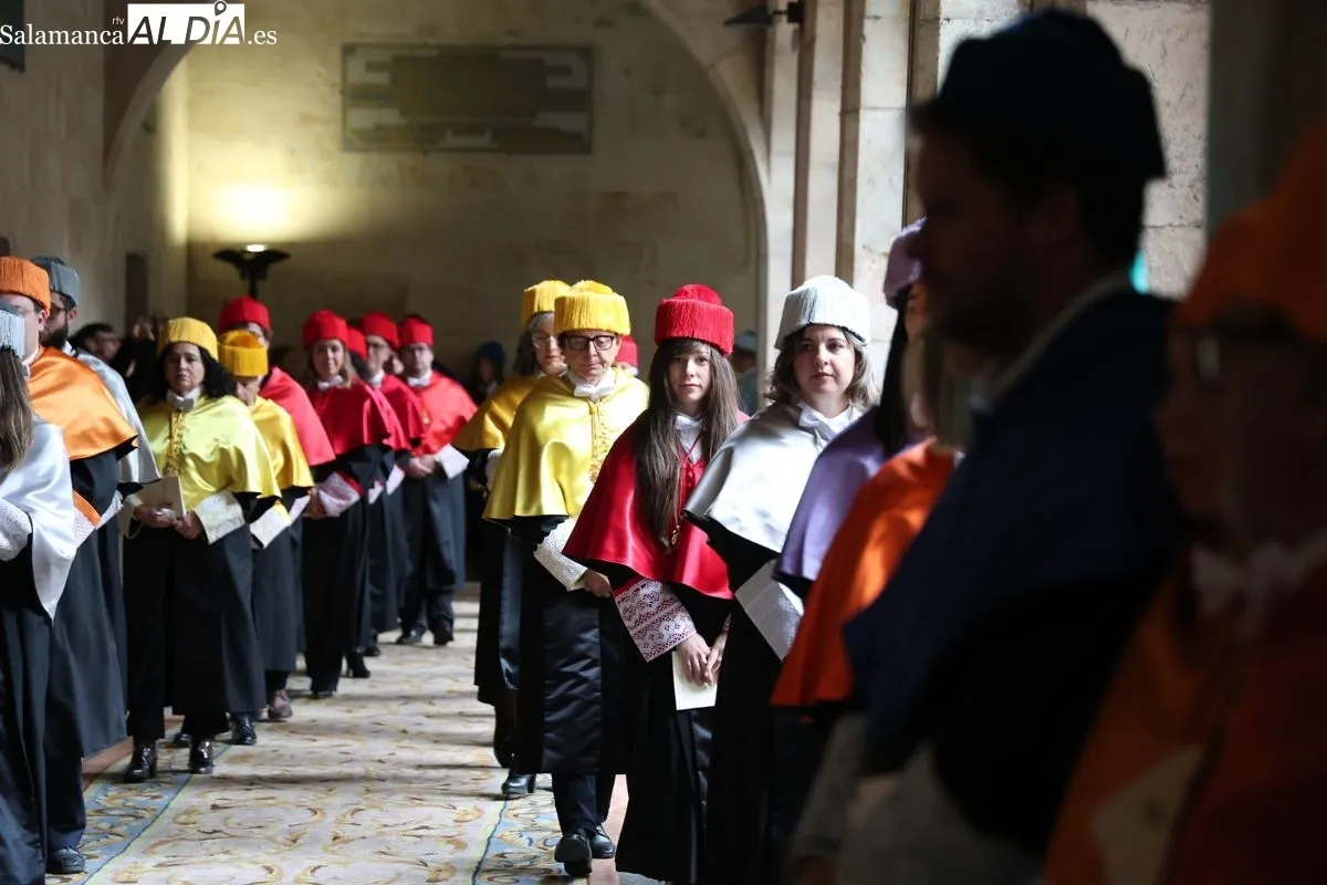 La Universidad de Salamanca celebra la festividad de Santo Tomás de Aquino con la investidura de nuevos doctores y la entrega de la Medalla a Alumni. Foto de David Sañudo