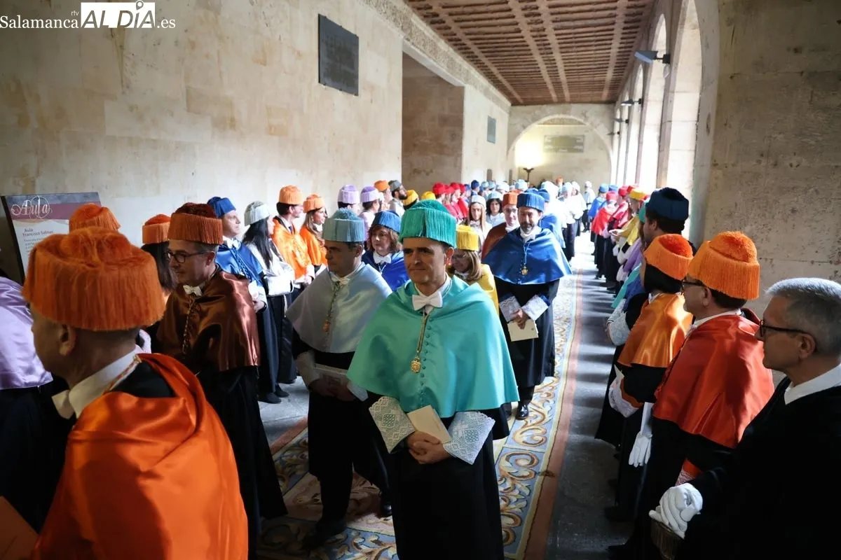 La Universidad de Salamanca celebra la festividad de Santo Tomás de Aquino con la investidura de nuevos doctores y la entrega de la Medalla a Alumni. Foto de David Sañudo