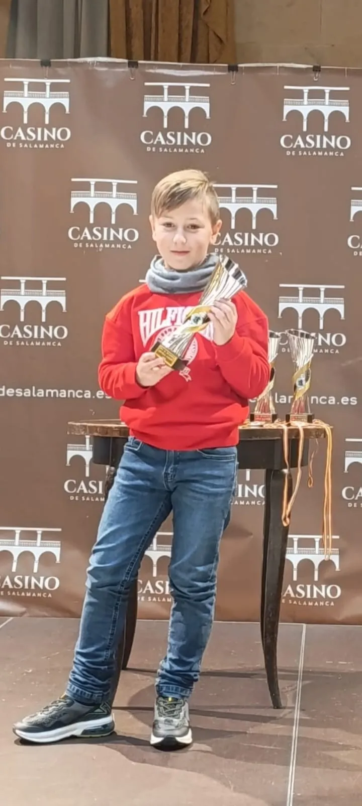 David Rodríguez, campeón provincial feferados sub-10 y Natalia Esteban, subcampeona sub-16  
