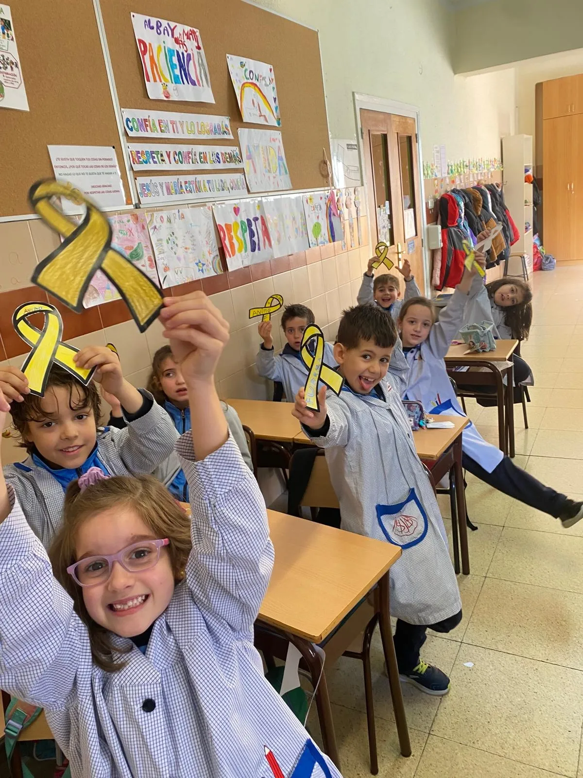 Alumnos del colegio San Juan Bosco se conciencian sobre el cáncer infantil