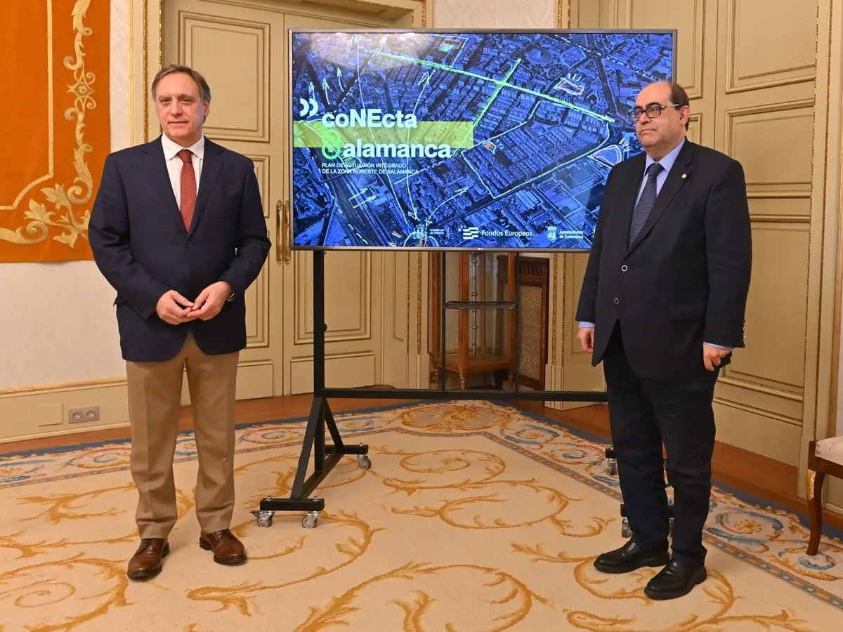 Presentación en el Ayuntamiento de Salamanca de dos ambiciosos proyectos de desarrollo urbano, 'CoNEcta Salamanca' y 'Raíles Verdes'
