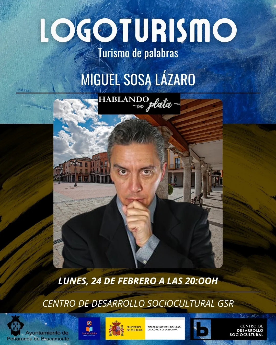 Foto 2 - La Biblioteca y el CDS arranca la experiencia Logoturismo: Un viaje a trav&eacute;s de las palabras y un recorrido por el centro hist&oacute;rico con Miguel Sosa