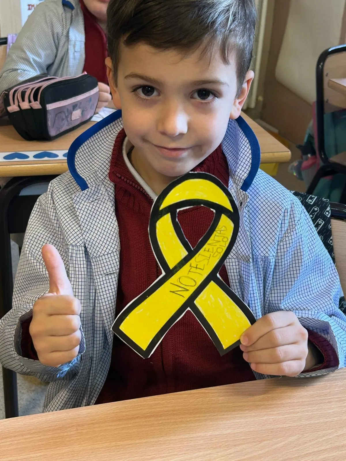 Alumnos del colegio San Juan Bosco se conciencian sobre el cáncer infantil