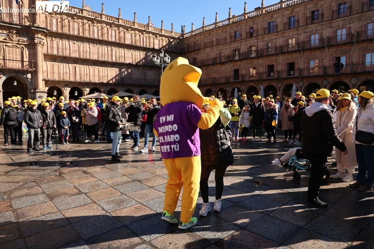 Salamanca se tiñe de amarillo con la marcha solidaria de AERSCYL | FOTOS: David Sañudo 