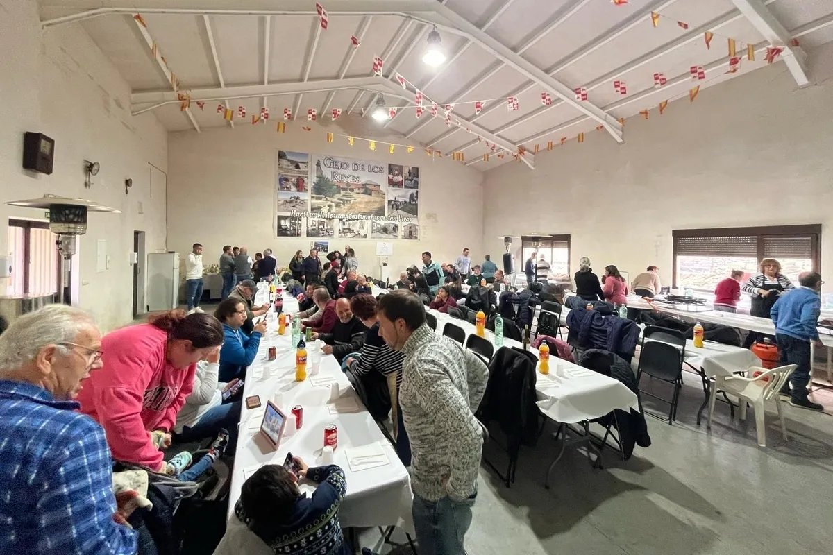 Comida de la matanza en Gejo de los Reyes