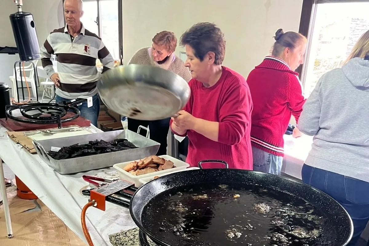 Comida de la matanza en Gejo de los Reyes