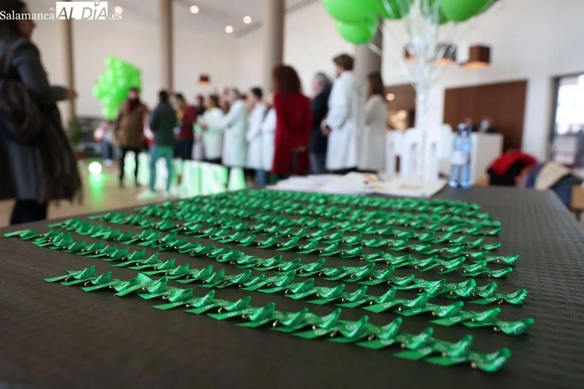 Acto en el Hospital de Salamanca con motivo del Día Mundial Contra el Cáncer. Foto de David Sañudo
