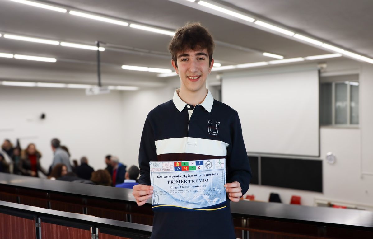 El salmantino Diego Alonso Domínguez representará a Castilla y León en la fase nacional de la LXI Olimpiada Matemática