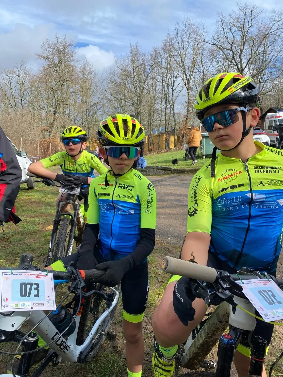 Escuela de Ciclismo Salmantina en el V BTT Bembibre XCO Escuelas