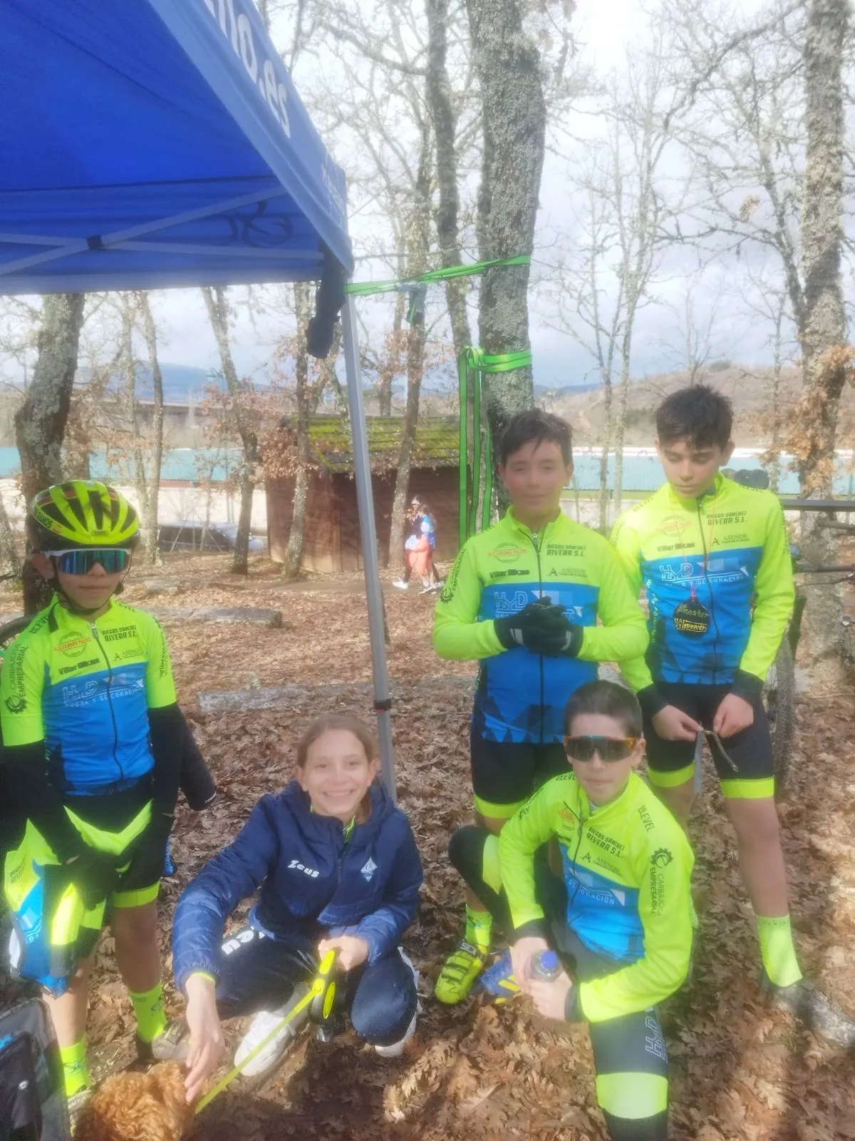 Escuela de Ciclismo Salmantina en el V BTT Bembibre XCO Escuelas