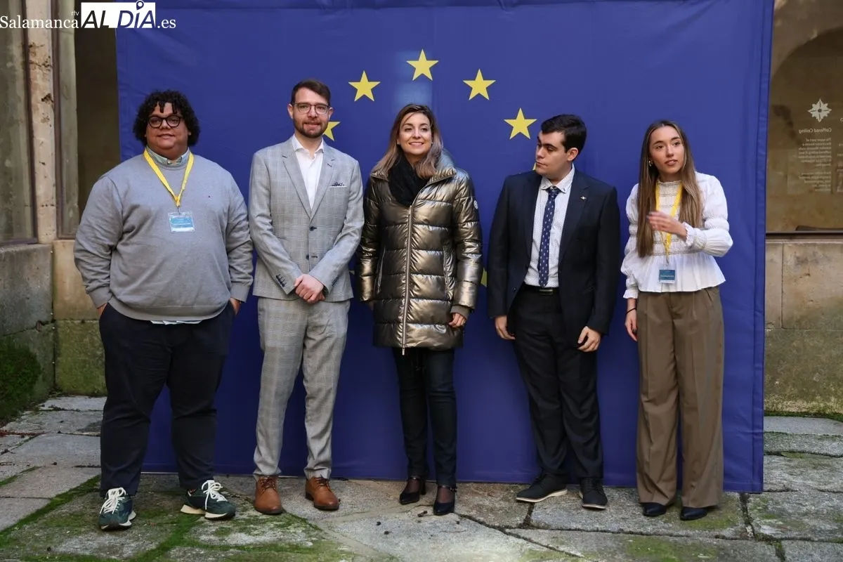 Inauguración en la USAL de la fase regional de la Olimpiada sobre la UE. Fotos: David Sañudo