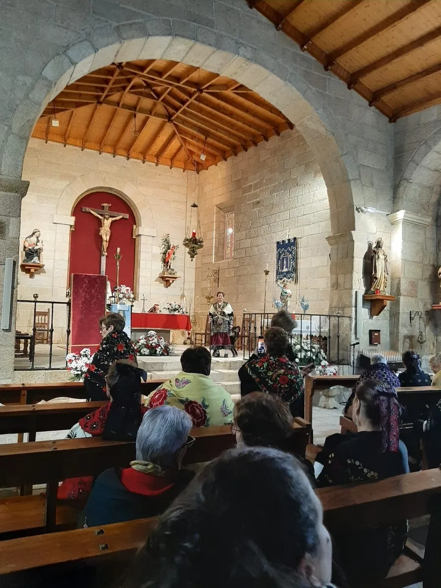 Celebración de de la fiesta de las águedas en Mieza 