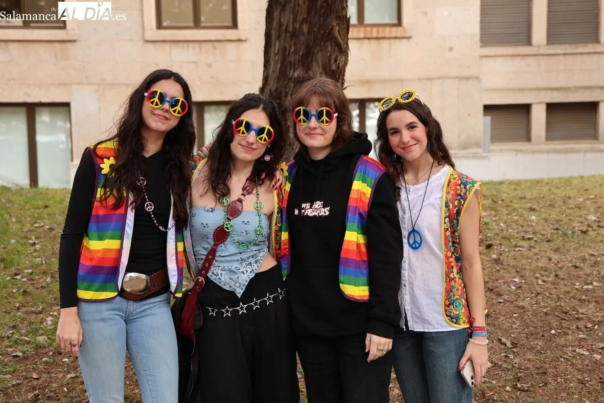 Fiestas de la Facultad de Psicología (USAL) en Salamanca. Foto de David Sañudo