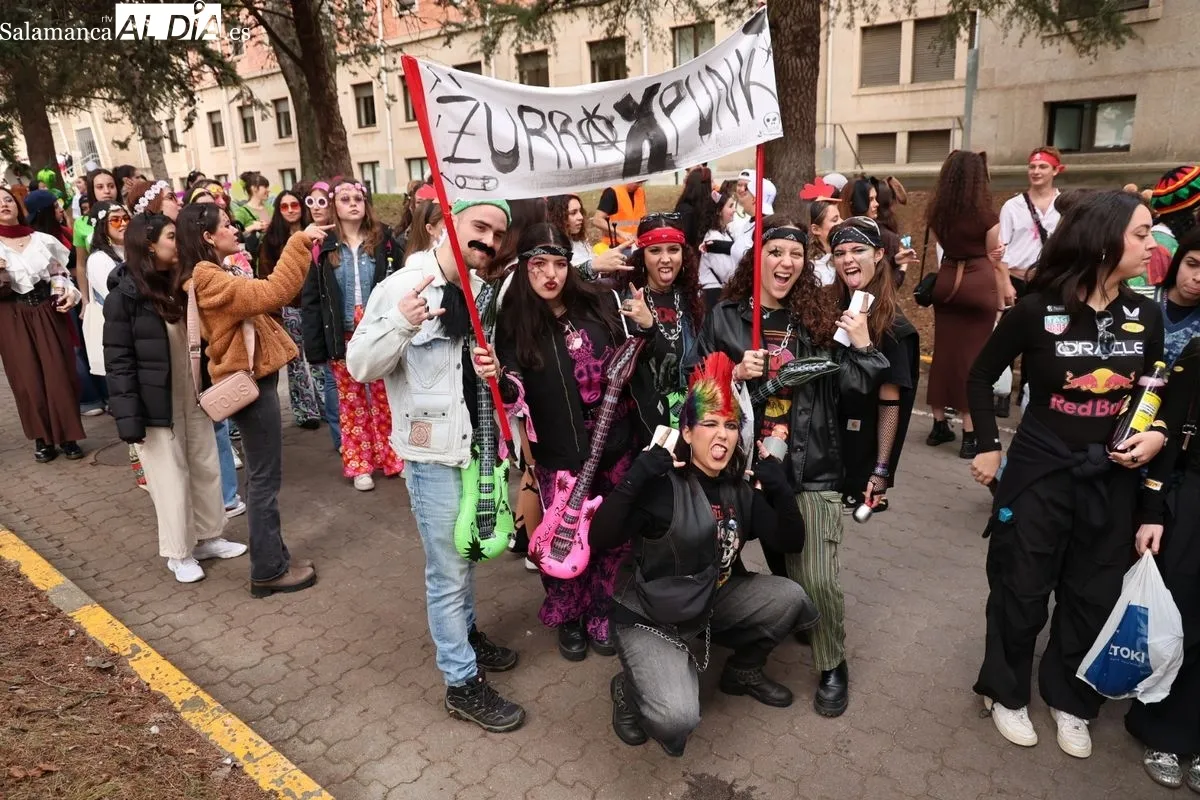 Fiestas de la Facultad de Psicología (USAL) en Salamanca. Foto de David Sañudo
