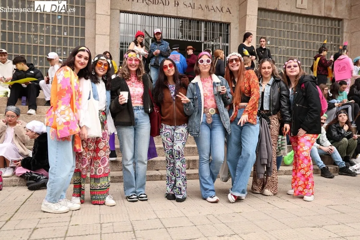 Fiestas de la Facultad de Psicología (USAL) en Salamanca. Foto de David Sañudo