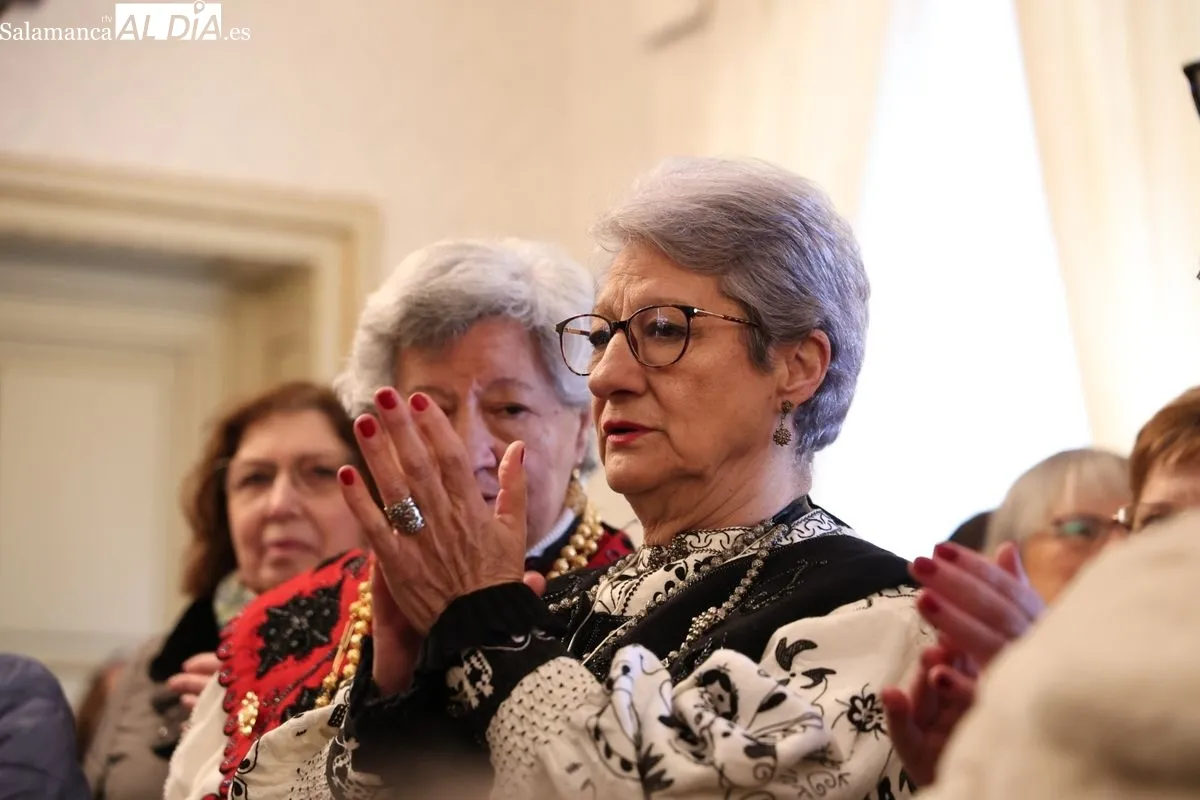 Fiesta de las Águedas en el Ayuntamiento de Salamanca. Foto de David Sañudo
