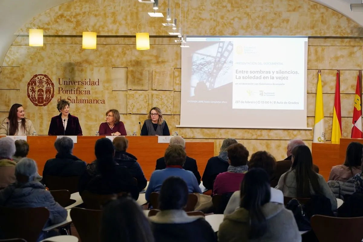 Presentación en la UPSA del documental Entre sombras y silencios. La soledad de la vejez