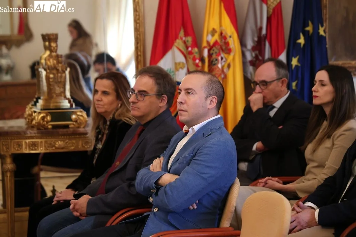 Presentación en el Ayuntamiento de Salamanca de una página web dedicada a la escritora salmantina Carmen Martín Gaite. Fotos: David Sañudo