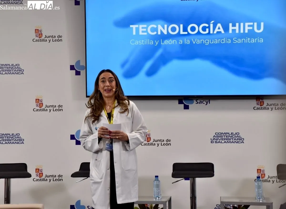 Presentación en el Hospital de Salamanca de la Tecnología HIFU, que mejora la vida de pacientes con Parkinson. Foto de Vanesa Martins