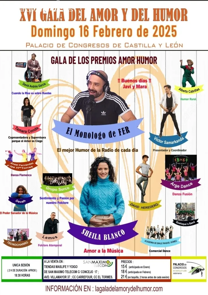 Carteles de la Gala del Amor y del Humor