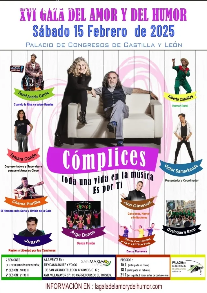 Carteles de la Gala del Amor y del Humor